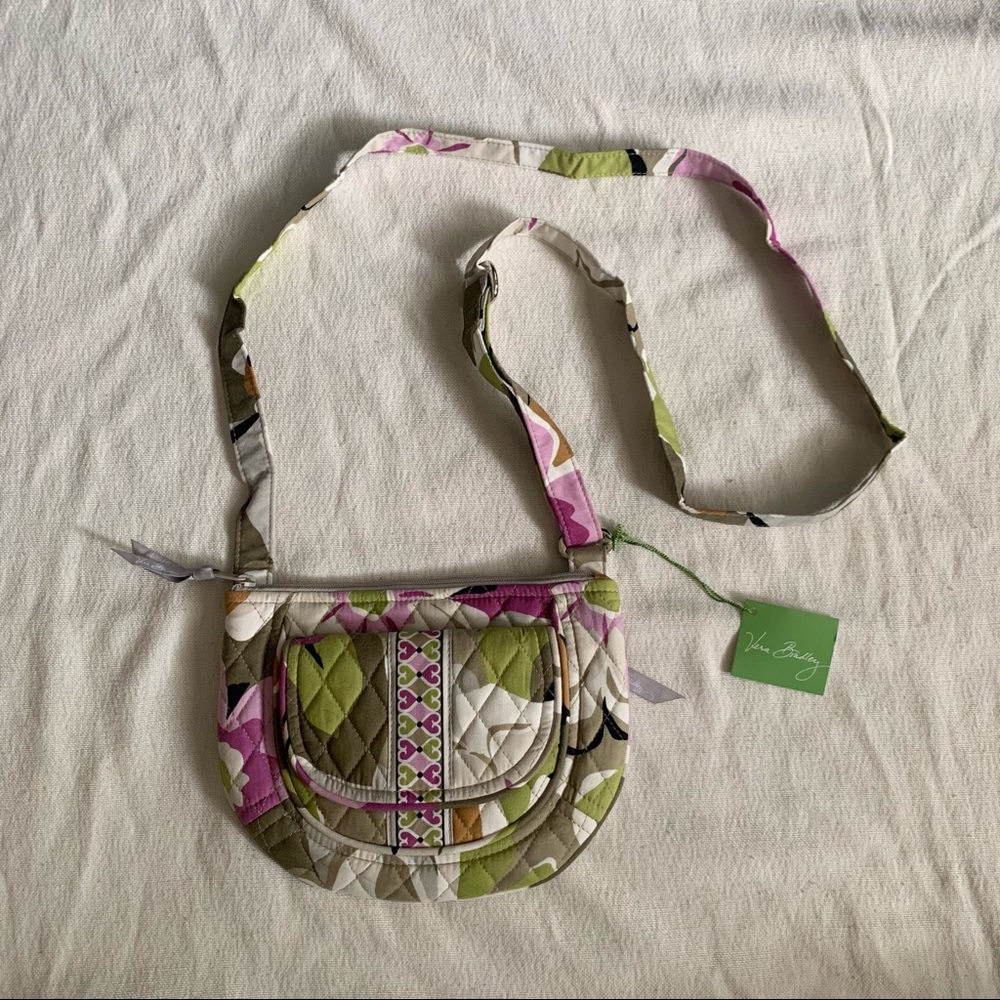 NWT Vera Bradley Lizzy Portobello Road Crossbody Shoulder Bag Hipster Purse